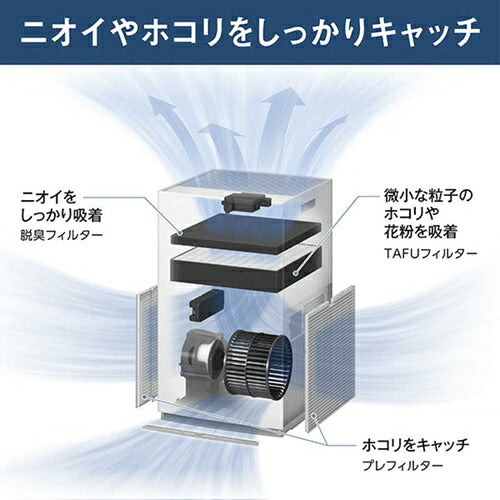 DAIKIN ダイキン ストリーマ空気清浄機 MC757A-W ホワイト 22畳 ハイパワー