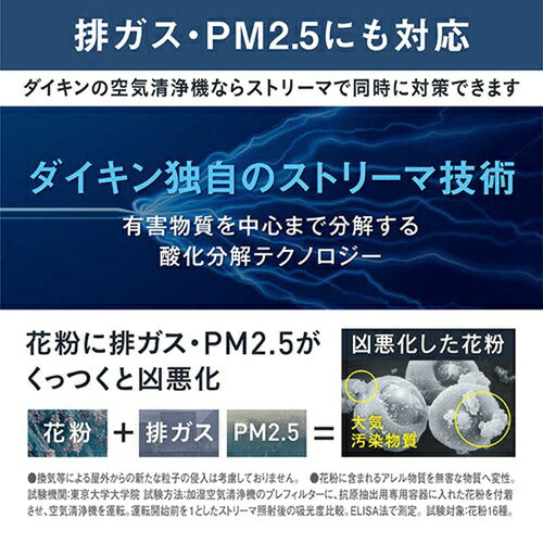 DAIKIN ダイキン 加湿ストリーマ空気清浄機 MCK557A-W ホワイト 16畳