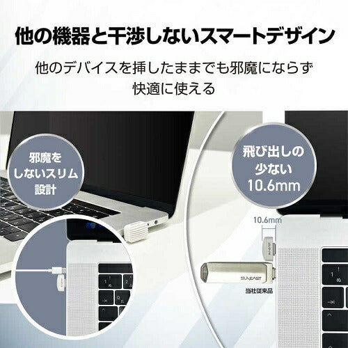 ポータブルSSD 外付け Portable SSD Nano 256GB ホワイト SUNEAST SE-PS256G2LNN1WF