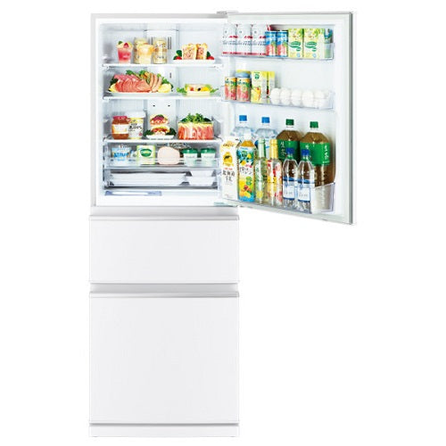 3ドア冷蔵庫 330L ホワイト 右開き 三菱 MR-C33M-W