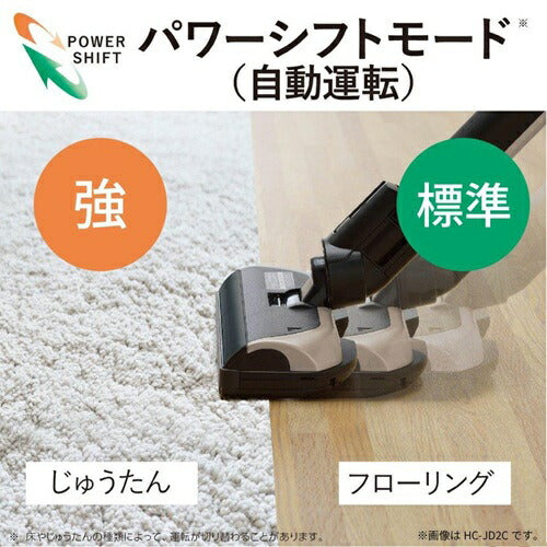 掃除機 コードレス スタンド付き 軽量 強力吸引 ハンディ iNSTICK ZUBAQ 紙パック式 三菱電機 HC-JK2E-B マットチタンブラック