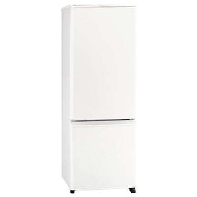 冷蔵庫 小型 一人暮らし 新生活 単身 168リットル 2ドア 右開き Pシリーズ マットホワイト 三菱 MR-P17M-W