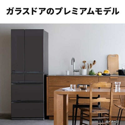 冷蔵庫 MZシリーズ（プレミアムフレンチモデル） 602L 観音開き 三菱 MR-MZ60N(H) グランドアンバーグレー