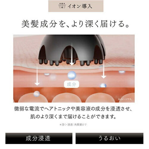 マッサージ機 頭皮ケア ヘッドスパ HEAD SPA DEEP X イオン電気針ヘッドスパ MYTREX MT-HSDX-24B 美顔器 高浸透イオン EMS 赤色LED もみ機能