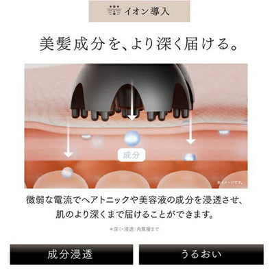 マッサージ機 頭皮ケア ヘッドスパ HEAD SPA DEEP X イオン電気針ヘッドスパ MYTREX MT-HSDX-24B 美顔器 高浸透イオン EMS 赤色LED もみ機能