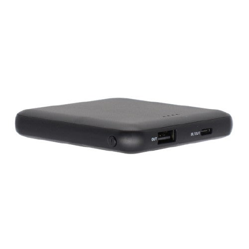 スリムモバイルバッテリー Type-C1ポート/USB1ポート 5000mAh ブラック クオリティトラストジャパン QTC-0505BK