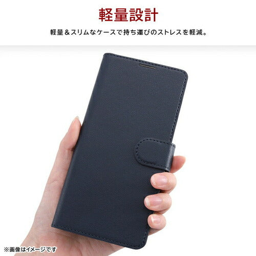 レイ・アウト Like standard Google Pixel 9 / Google Pixel 9 Pro 用 耐衝撃 手帳型レザーケース シンプル マグネット ブラック/レッド RT-GP9PELC1/BR