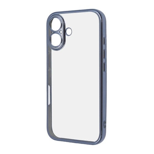iPhone 16用 Like standard 精密設計 カメラ保護 衝撃吸収 バンパー メタリック TPUソフトケース（ライトブルー） レイアウト RT-P46PFC2/LAM