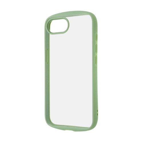iPhone 16e用 Like standard Puffull 耐衝撃 バンパー ハイブリッドケース（カーキ） レイアウト RT-P50CMD1/OV