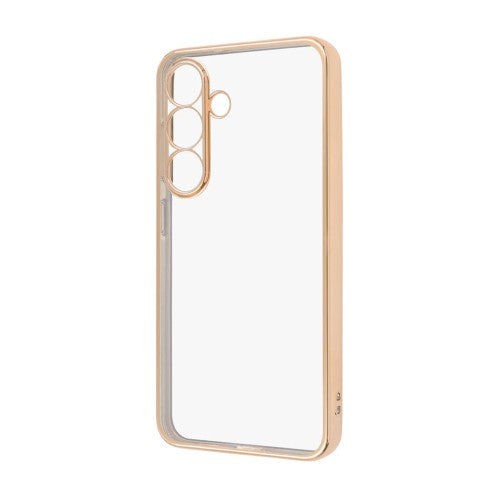 Galaxy S25用 Like standard 精密設計 カメラ保護 衝撃吸収 バンパー メタリック TPUソフトケース ピンクゴールド レイアウト RT-GS25PFC2/PGM