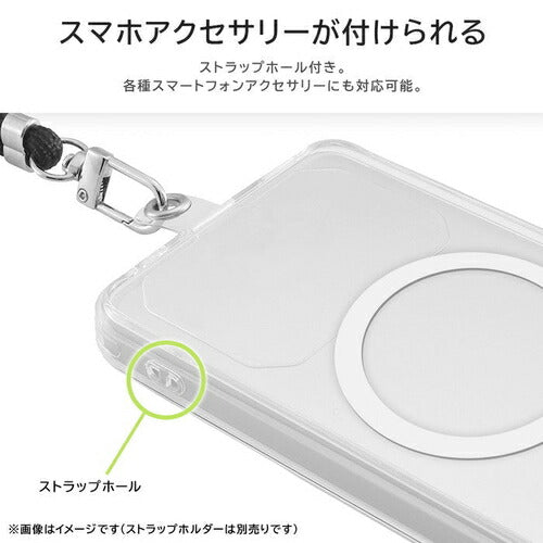 Like standard MagSafe対応 マグネットアクセサリー対応 衝撃吸収 バンパー ハイブリッドケース / クリア Google Pixel 9a用 レイ・アウト RT-GP9AMG2/CM