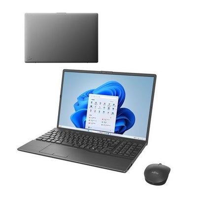 ノートパソコン FMV LIFEBOOK(16型/Windows11/Office2024/Ryzen 7 7735U/メモリ16GB/SSD512GB/BD/BTマウス付/ATOK)ブライトブラック 富士通 FMVA53J3B
