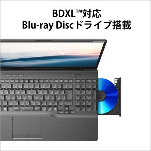 ノートパソコン FMV LIFEBOOK(16型/Windows11/Office2024/Ryzen 7 7735U/メモリ16GB/SSD512GB/BD/BTマウス付/ATOK)ブライトブラック 富士通 FMVA53J3B