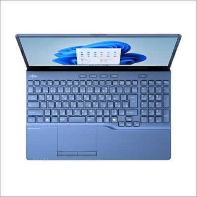 15.6型ノートパソコン LIFEBOOK AHシリーズ メタリックブルー 富士通 FMVA480JLA
