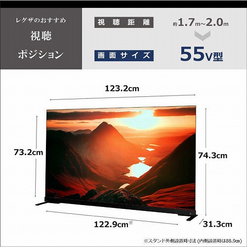 東芝 有機ELテレビ 55V型 REGZA レグザ 55X9900M