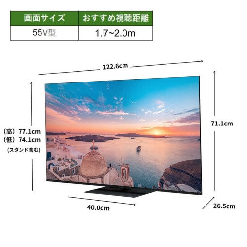 4K Mini LED液晶テレビ レグザ 55V型 REGZA 55Z770R