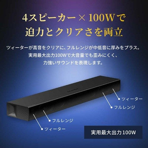 2.0ch レグザサウンドシステム REGZA RA-B100