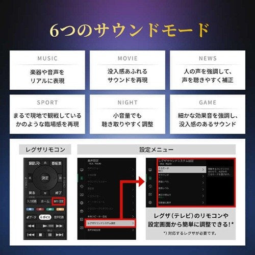2.0ch レグザサウンドシステム REGZA RA-B100