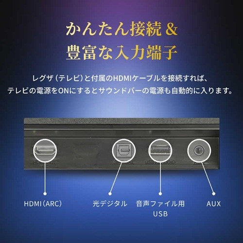 2.0ch レグザサウンドシステム REGZA RA-B100
