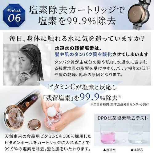 シャワーヘッド クリスタルジュエル DOCTORAIR BSH-01