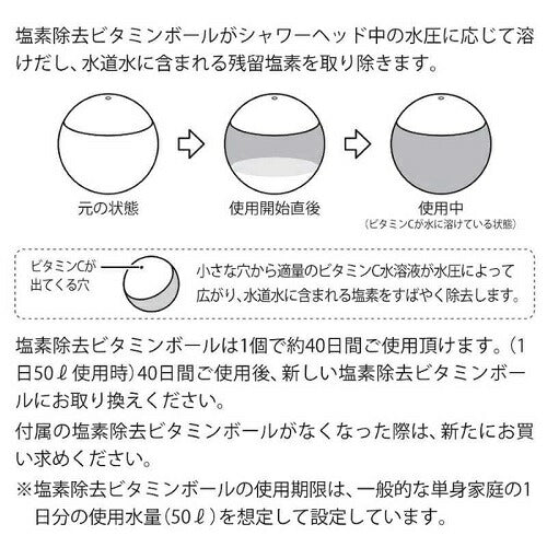 クリスタルジュエル 塩素除去カートリッジセット DOCTORAIR BSH-01CT