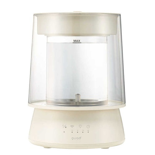 Quads クワッズ ガラススチーム加湿器 GLASS QS649IV アイボリー