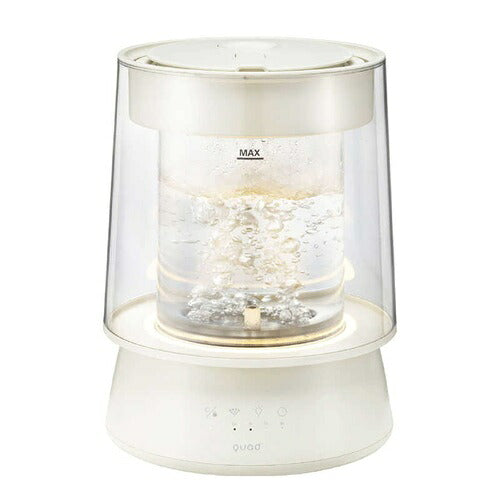 Quads クワッズ ガラススチーム加湿器 GLASS QS649IV アイボリー