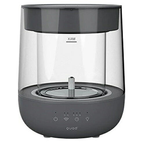 QUADS クワッズ ムードライトスチーム加湿器 GLASS QS629GY グレー