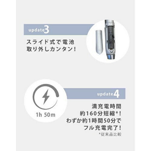 コードレス3ミニヘアアイロン 充電式 グレー Agetuya AG-0008-GY
