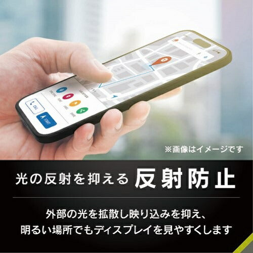 iPhone 16 / 15 / 14 Pro用 [FLEX 3D] 反射防止 複合フレームガラス ブラック Simplism(シンプリズム) トリニティ TR-IP24M2-G3-AGBK