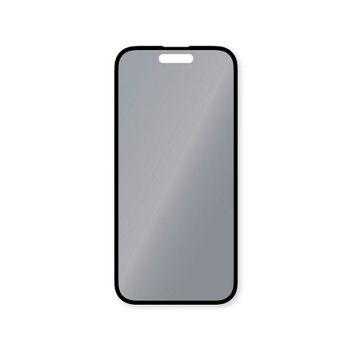 iPhone 16 / 15 / 14 Pro用 [FLEX 3D] 360° のぞき見防止 複合フレームガラス ブラック Simplism(シンプリズム) トリニティ TR-IP24M2-G3-LFPVCBK