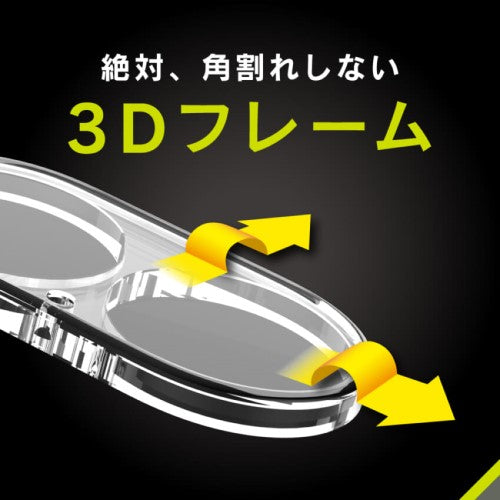 iPhone 16 / iPhone 16 Plus用 [PicPro CUSHION] クリア カメラレンズ保護ガラス 光沢 Simplism(シンプリズム) トリニティ TR-IP24ML2-LCF-PCCCL