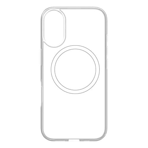 iPhone 16用 [Turtle] MagSafe対応 ハイブリッドクリアケース ホワイトリング Simplism(シンプリズム) トリニティ TR-IP24M2-TTMS-CLWT