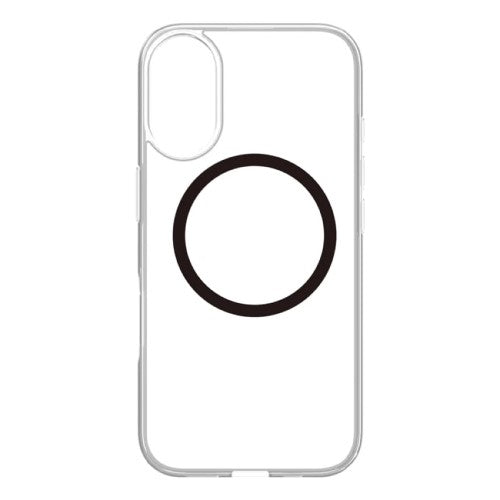 iPhone 16用 [Turtle] MagSafe対応 ハイブリッドクリアケース ブラックリング Simplism(シンプリズム) トリニティ TR-IP24M2-TTMS-CLBK