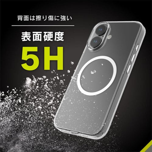 iPhone 16用 [Turtle] MagSafe対応 ハイブリッドクリアケース ブラックリング Simplism(シンプリズム) トリニティ TR-IP24M2-TTMS-CLBK