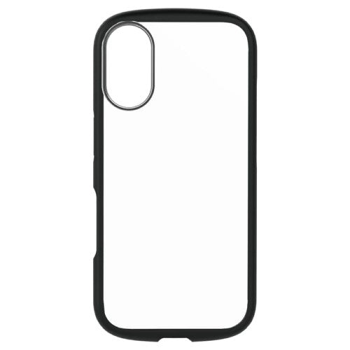 iPhone 16用 [LIGHT SHIELD] 衝撃吸収 ハイブリッドクリアケース ブラック Simplism(シンプリズム) トリニティ TR-IP24M2-LD-CLBK