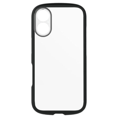 iPhone 16用 [LIGHT SHIELD Solid] 超精密設計 衝撃吸収 ハイブリッドクリアケース ブラック Simplism(シンプリズム) トリニティ TR-IP24M2-LDSL-CLBK