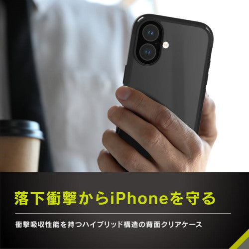 iPhone 16用 [GRAV UNLIMITED] 超衝撃吸収 ハイブリッドケース 5M ブラック Simplism(シンプリズム) トリニティ TR-IP24M2-GRU-CLBK