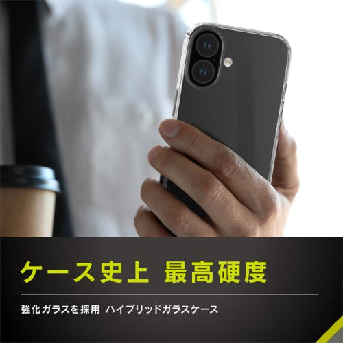 iPhone 16用 [GLASSICA] 背面ガラスケース クリア Simplism(シンプリズム) トリニティ TR-IP24M2-CGC-PCCCL