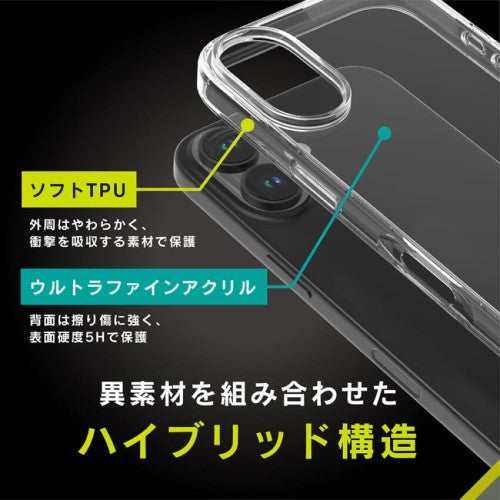 iPhone 16用 [GLASSICA] 背面ガラスケース クリア Simplism(シンプリズム) トリニティ TR-IP24M2-CGC-PCCCL