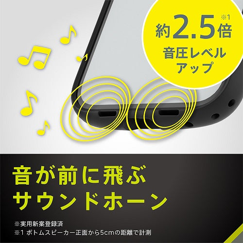 iPhone 16 Pro Max [LIGHT SHIELD] 衝撃吸収 ハイブリッドクリアケース トリニティ TR-IP24L3-LD-CLBK