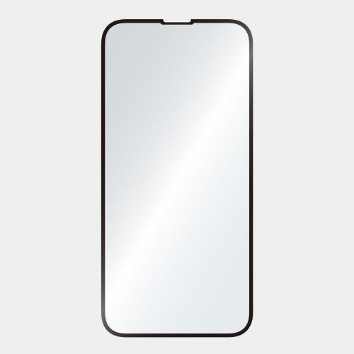iPhone 16e / iPhone 14 / 13 / 13 Pro [FLEX 3D] 60%ブルーライト低減 複合フレームガラス ブラックフレーム/ブルーライト低減光沢 Simplism トリニティ TR-IP25S-G3-B6CCBK