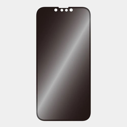 iPhone 16e/14/13/13 Pro用 [FLEX 3D] のぞき見防止 複合フレームガラス（ブラック） Simplism ブラックフレーム/180° トリニティ TR-IP25S-G3-LPVCCBK