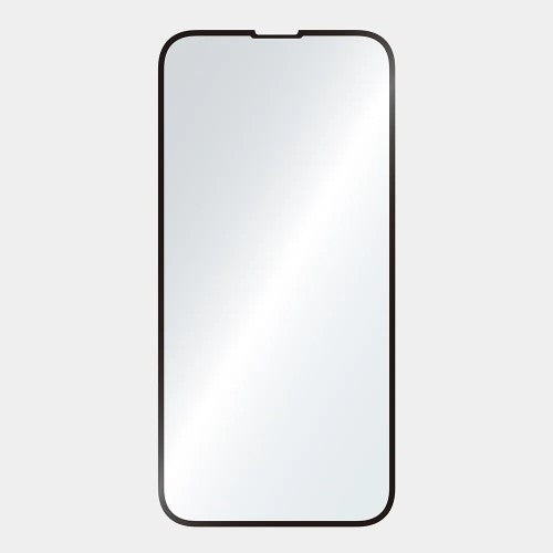 iPhone 16e/14/13/13 Pro用 [FLEX 3D] ゴリラガラス 黄色くないブルーライト低減 複合フレームガラス（ブラックフレーム） Simplism トリニティ TR-IP25S-G3-GOB3CBK