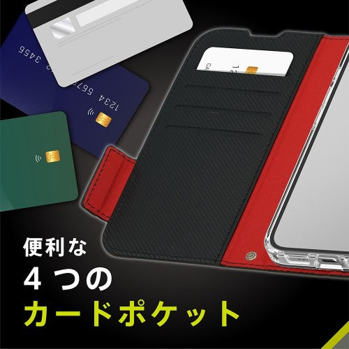 iPhone 16e用 [FlipNote] 耐衝撃フリップノートケース（ネイビー） Simplism トリニティ TR-IP25S-FN-SHNV