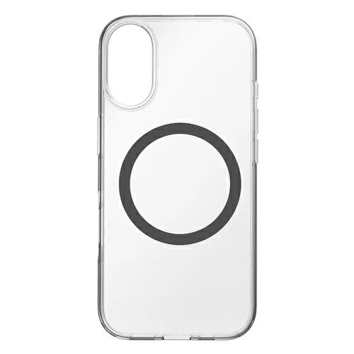 for iPhone [Turtle] MagSafe対応 ハイブリッドクリアケース iPhone 17 ブラックリング トリニティ TR-IP25M2-TTMS-CLBK