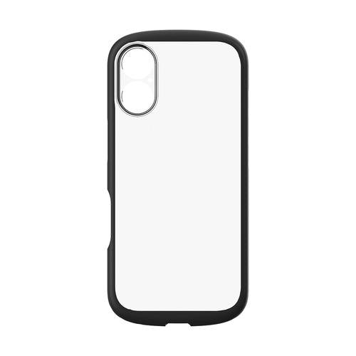 for iPhone [LIGHT SHIELD Solid] 超精密設計 衝撃吸収 ハイブリッドクリアケース iPhone 17 クリア×ブラック トリニティ TR-IP25M2-LDSL-CLBK
