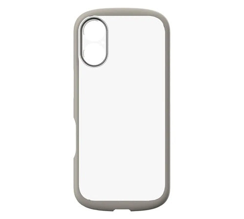 for iPhone [LIGHT SHIELD Solid] 超精密設計 衝撃吸収 ハイブリッドクリアケース iPhone 17 クリア×グレージュ トリニティ TR-IP25M2-LDSL-CLGRG