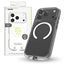 for iPhone [LIGHT SHIELD Solid] MagSafe対応 超精密設計 衝撃吸収 ハイブリッドクリアケース iPhone 17 Pro ホワイトリング トリニティ TR-IP25M3-LDSM-CLWT