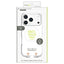 for iPhone [LIGHT SHIELD Solid] MagSafe対応 超精密設計 衝撃吸収 ハイブリッドクリアケース iPhone 17 Pro ホワイトリング トリニティ TR-IP25M3-LDSM-CLWT